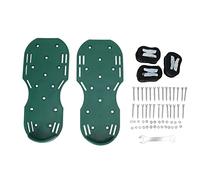 Scarificatore Manuale per Prato Scarpe con Punte per aeratore per Prato da Passeggio con Cinturino con Fibbia in Metallo per Il Giardinaggio (Green)