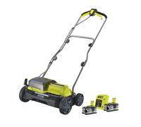 Ryobi - più scarto / aeratore 18V Brushless Ø 35 cm 2 -in -1 - 2 batterie al litio+ 18V 4,0 AH e caricabatterie - RY18SFX35A -240