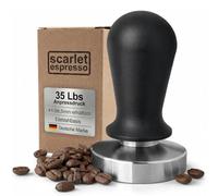Scarlet Espresso - Pressino per caffè "Perfetto", calibrato a pressione di 16 kg, base in acciaio inox e manico in alluminio, pressa per caffè per estrazione uniforme, 57 mm