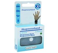 Scarlet health | Fascia per agopressione »Sea«, 1 paio di bracciali per agopressione contro nausea e malattia marittima per adulti e bambini, fascia anti-nausea per polso 2 fasce elastiche (grigio XL)