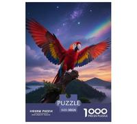 Scarlet Macaw 1000 Pezzi Puzzle Livello Intermedio Per Adolescenti Sviluppo Della Concentrazione Divertimento Familiare Bird Decorazione Murale 38x26cm/1000pcs