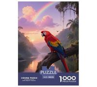 Scarlet Macaw 1000 Pezzi Puzzle Principiante Per Bambini Dai 10 Anni Sviluppo Logico Gioco Creativo Bird Regalo Per Bambini 38x26cm/1000pcs