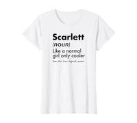 Scarlett Like A Normal Girl Only Cooler Queen Nome Maglietta
