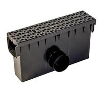 ScarMaxx Cassetta per lavandino da Cortile, A15 Gully Stegrost, Compatibile con Il Sistema da 115 mm, plastica, Polipropilene (PP), 2 connettori per Tubo kg, DN110, griglia di Design, a Nido d'Ape,