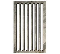 ScarMaxx - Griglia per caminetto in ghisa 18x30 cm - Griglia per Cenere per caminetto - Griglia in ghisa Robusta e Solida - con nervature - Griglia per caminetto Rettangolare
