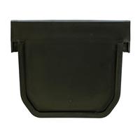 ScarMaxx - Grondaia di drenaggio terminale Set da 2 Pezzi - in plastica - 2 x Parete Frontale per grondaia di drenaggio con Un'Altezza di 115 mm