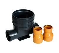 ScarMaxx - KG Fondo Pozzetto 85cmx34,5cmx43cm - 2x DN125 - 2x Riduzione 160/125