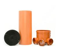 Scarmaxx KG tubo DN 400 con 3x DN160 pozzetto di controllo DN400, A15, montan...