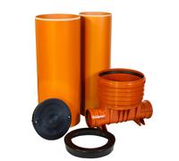 ScarMaxx - Set sistema pozzetto - larghezza 62,5 cm - 2 x DN160 - senza riduz...