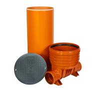 ScarMaxx - Set sistema pozzetto - larghezza 62,5 cm - 2 x DN160 - senza riduz...