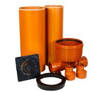 ScarMaxx - Set sistema pozzetto - larghezza 85 cm - 2 x DN110 - 2 x riduzione...