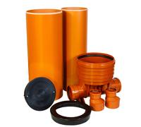 ScarMaxx - Set sistema pozzetto - larghezza 85 cm - 2 x DN110 - 2 x riduzione...