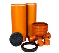 ScarMaxx - Set sistema pozzetto - larghezza 85 cm - 2 x DN110 - 2 x riduzione...