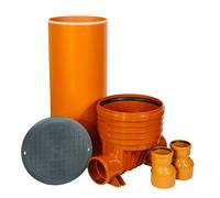 ScarMaxx - Set sistema pozzetto - larghezza 92 cm - 2 x DN125 - 2 x riduzione...