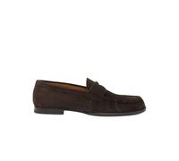 Scarosso - Mocassini Penny Marroni in Pelle Scamosciata Fatti a Mano - - Shoes - Uomo - Marrone - 42 1/2 EU