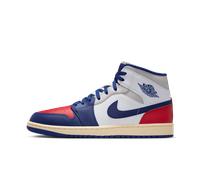 Nike Air - Jordan 1 Mid - Sneakers alte bianche, rosse e blu-Bianco MW 10.5