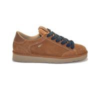 Scarpa Allacciata P001 Uomo in Suede Cognac Cobalt