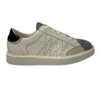 Scarpa Allacciata P01 Uomo in Pelle E Suede Ivory-Vibrant Grey-Black