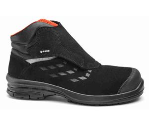 Scarpa alta PERSEUS per saldatore in pelle scamosciata idrorepellente nera S3L F