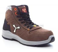 PAYPER - Get Force Mid LD S3-NBK Scarpe di Sicurezza S3 Stringata Alta Scarpa di Sicurezza antistatica Medium da Donna Colore: Cioccolato Taglia: 36