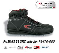 Scarpa antinfortunistica Cofra PUSKAS S3 SRC Scarpe da lavoro pelle idrorepellen