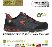 Scarpa antinfortunistica Cofra RAINPROOF ESD S3 SRC idrorepellente TEXPET +