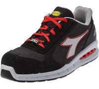 Diadora Utility Run Net AB Low S3S, scarpe di sicurezza unisex 42 EU male Grigio Scuro/Grigio/Rosso