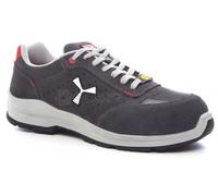 PAYPER Get Fresh Low Scarpe Antinfortunistica Uomo per Lavoro di Sicurezza S1 in Crosta Bovina Traspiranti Resistenti abrasione Inserti Riflettenti Steel Grey (46)