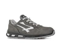 Calzatura di sicurezza Kick S3 - pelle nabuk naturale - taglia 46 - grigio - U-Power