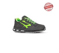 Calzatura di sicurezza Yoda S3 SRC Red Lion - pelle nabuk idrorepellente - numero 41 - grigio scuro/verde - U-Power
