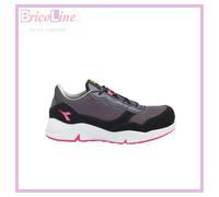Diadora Utility Athena Text Low S1PL FO SR ESD, Scarpa da Lavoro Antinfortunistica Bassa - Donna (Nero/Fucsia, Numeric_39)