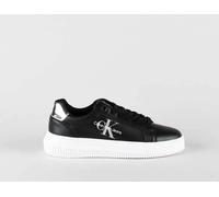 SCARPA Calvin Klein Jeans sneakers donna YW0YW01224 BEH Black Silver 2023 CHUNKY