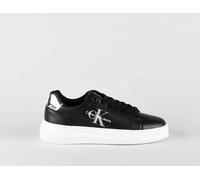 SCARPA Calvin Klein Jeans sneakers donna YW0YW01224 BEH Black Silver 2023 CHUNKY
