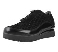 Scarpa Casual Camoscio con zeppa in Gomma - 222958 per: Donna, Nero , 38 EU