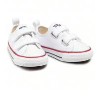 Scarpa Converse AS 2V Baja Lona Bebé Bianca - Converse presenta il suo classico modello ridisegnato per i bambini, con 2 strisce di velcro per una maggiore aderenza. Perfetto per i più piccoli, in col