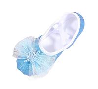 Scarpa da balletto per ragazze, design pattino da ghiaccio, suola morbida, antiscivolo, per esercitarsi con le zampe dei piedi per balletto, jazz e lezioni di danza contemporanea, 01 blu., 26 EU