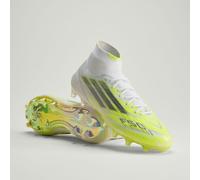 Scarpa da calcio F50 SPARKFUSION ELITE Mid Cut Firm Ground / Artificial Ground donna Cloud White / Iron Metallic / Hi-Res Yellow 37 1/3