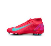 Scarpa da calcio multiterreno a taglio alto Nike Mercurial Superfly 10 Club - Rosso 45