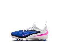 Nike Phantom 6 Low Academy FG/MG Jr - scarpe da calcio multisuperfici - ragazzo 1Y US Blue/Pink junior