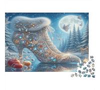 Scarpa da favola Puzzles 1000 Pezzi Carta riciclata per adulti Puzzle per adulti Impossibile difficile stimolante Attività divertente per casa Ottima idea regalo 52x38cm/1000pcs