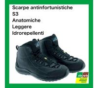 Aboutblu 51381 02La Falcon Mid Scarpa da Lavoro, Nero, 41 Taglia