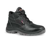 Scarpa da lavoro antinfortunistiche alta in pelle idrorepellente con puntale e lamina in acciaio suola PU ergonomica safety S3 SRC
