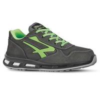 Calzatura di sicurezza Yoda S3 SRC Red Lion - pelle nabuk idrorepellente - numero 42 - grigio scuro/verde - U-Power