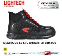 Scarpa da lavoro COFRA DEXTROUS S3 SRC nubuck Pull-up idrorepellente e CORDURA