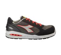 Diadora Utility Run Net AB Low S3S, scarpe di sicurezza unisex 42 EU male Grigio Scuro/Grigio/Rosso