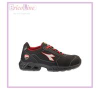Diadora Utility Ducati Shark Engine Low S3S, scarpe di sicurezza 43 EU male Nero/Rosso