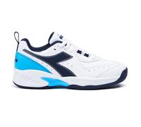 Scarpe da tennis bambini Diadora S. Challenge 5 SL JR - white/blue corsai - Bianco (38)