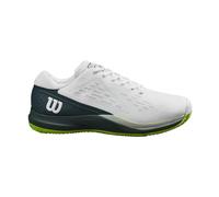 Scarpe da tennis da uomo Wilson Rush Pro Ace Clay - white/ponderosa/jas green - Bianco (46 2/3)