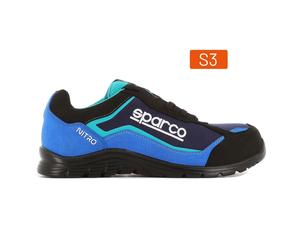 Scarpa di Sicurezza SPARCO Nitro Petter Tg.48 Nero/Azzurro - art. 0752248NRAZ