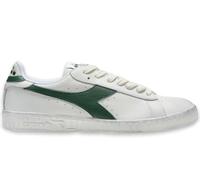 Diadora Game L Low Waxed, Sneaker Unisex - Adulto, White Green, 42 EU
